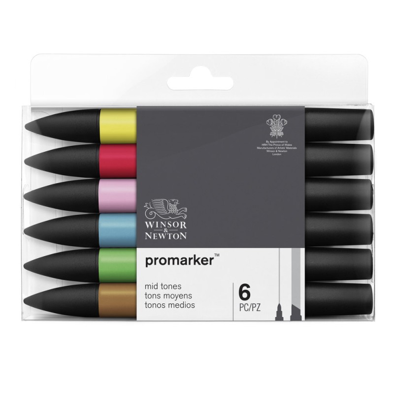 ProMarker 6 set Mid Tones